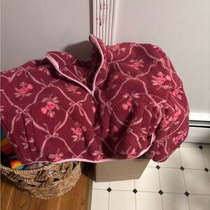Old Navy Floral Pink Fleece Jacket